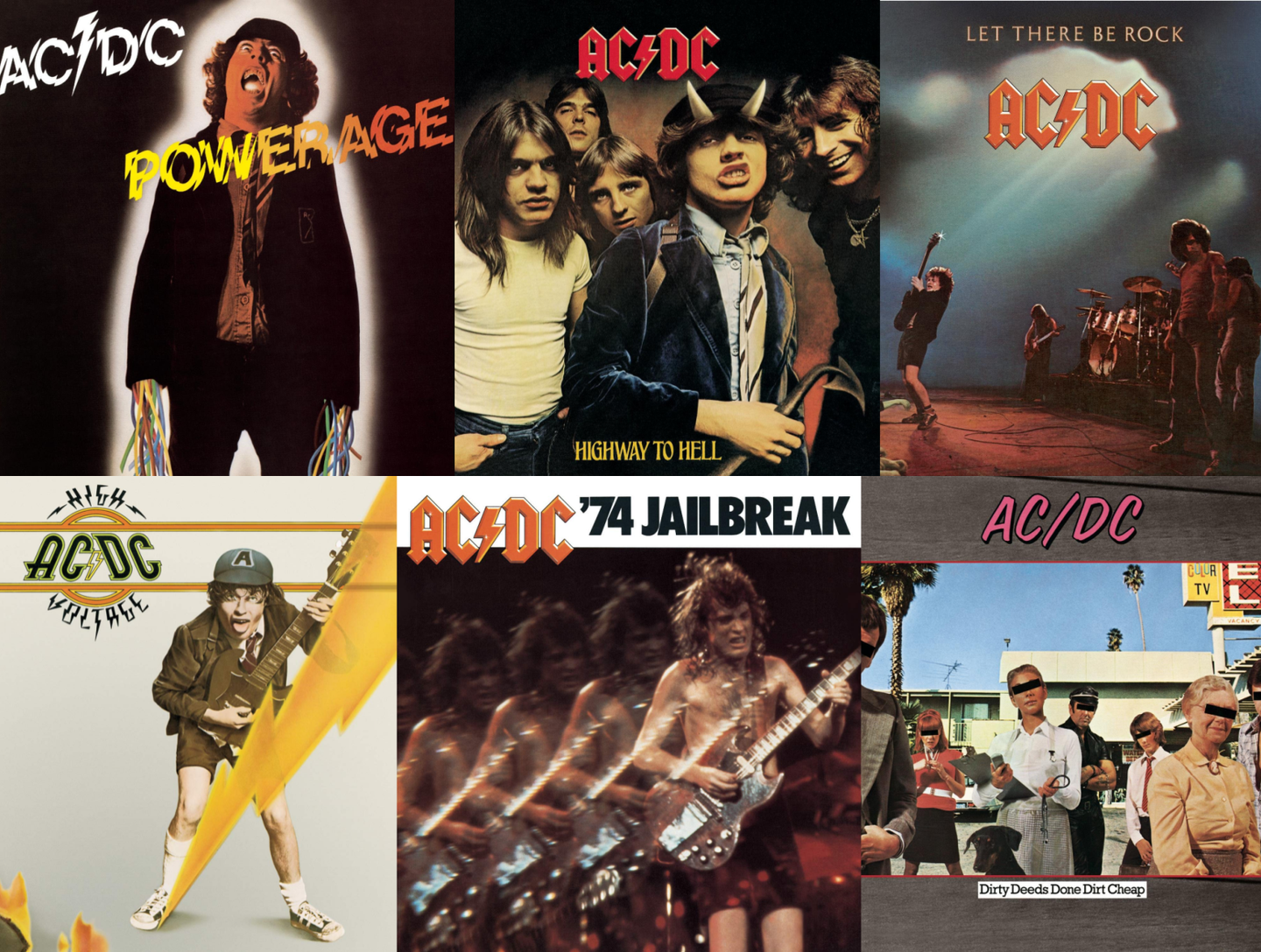 AC/DC Bon Scott Albums